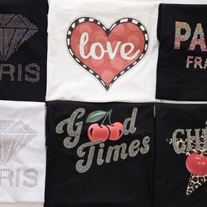 Lot of women's clothing, 12 pieces (casual t-shirts and leggings) Size S, M, L